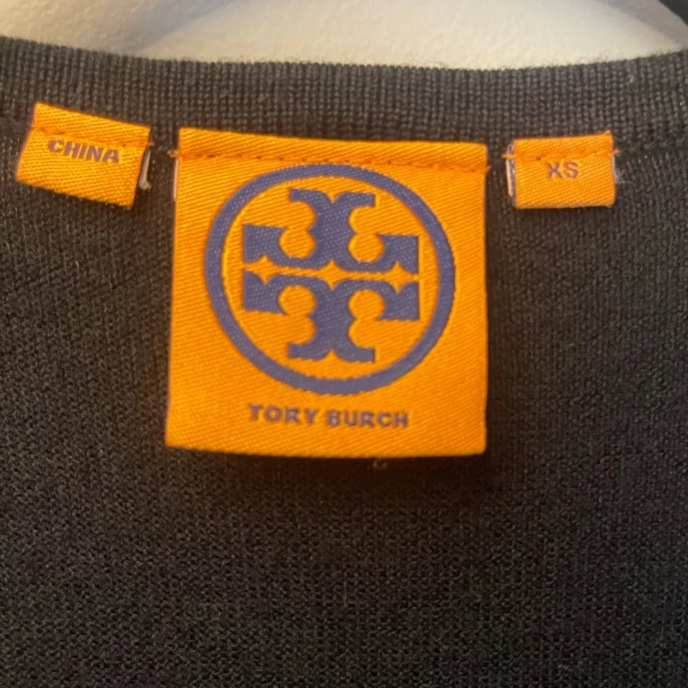 Tory Burch Knit Open Front Long Cardigan - Sleeveless Merino Wool Sweater Vest - Picture 2 of 7